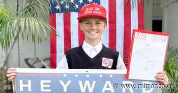 Boy, 13, and sisters kicked out of private academy over 'make school great again' speech