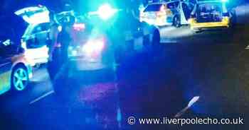 Police swarm main road after high speed chase