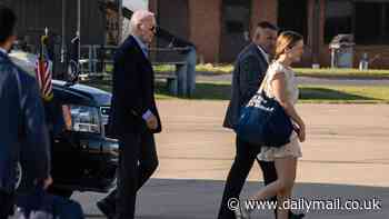 Biden jets off to Italy with Hunter's daughter Finnegan, 23, less than 24 hours after her father was found guilty of gun charges