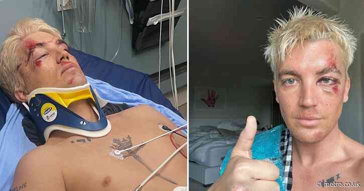 Pop icon shares worrying pictures from hospital after being hit by car