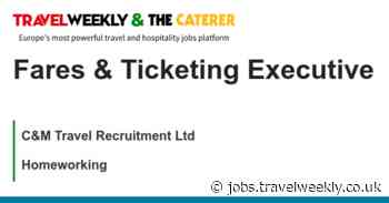 C&M Travel Recruitment Ltd: Fares & Ticketing Executive