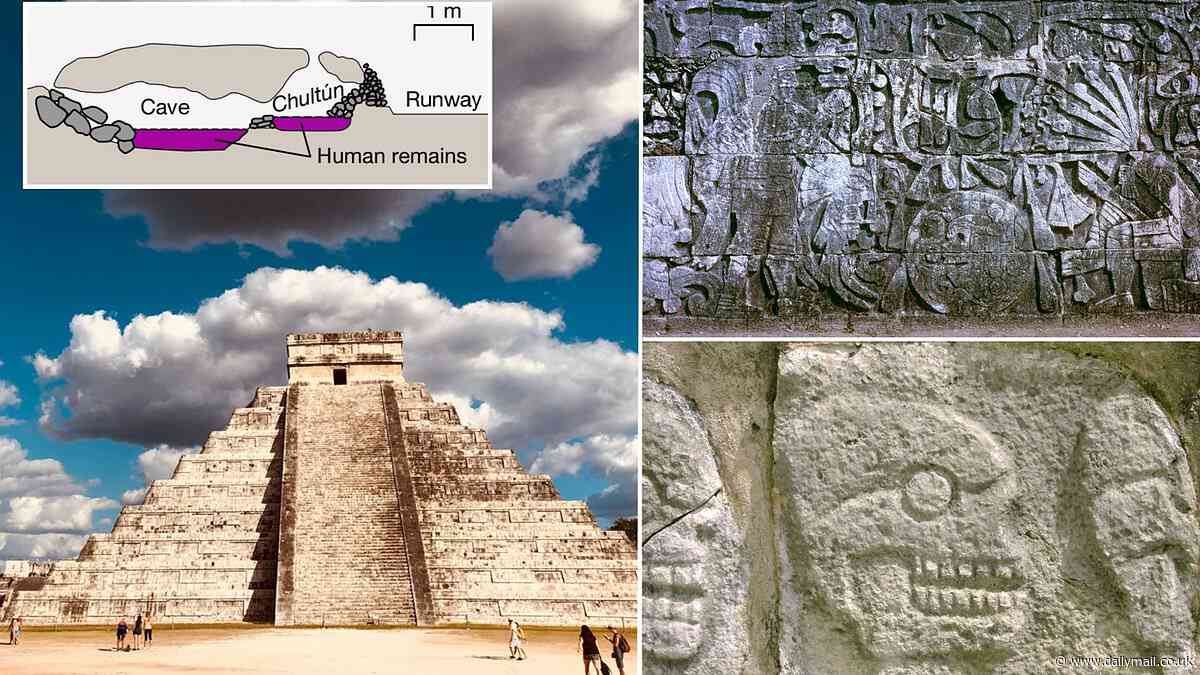 The gruesome ritual sacrifices at Chichén Itzá: Ancient Mayans killed child TWINS in a bid to satisfy the gods of the underworld, grisly study reveals