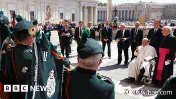 Papal thumbs up as Royal Irish mark Rome liberation