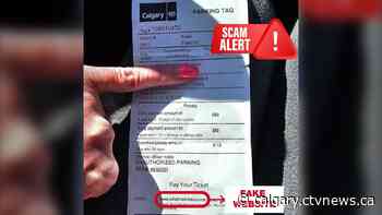 Calgary warns of fake parking ticket scam: 'Destroy it'