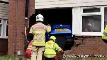 Nissan Qashqai smashes into ground-floor apartment and ends up parked in living room