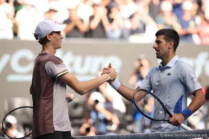 Novak Djokovic has message for Jannik Sinner after officially losing No. 1 spot
