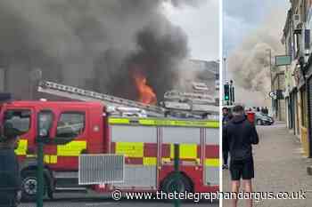 Leeds Road fire: Video shows flames from Heaton Motors
