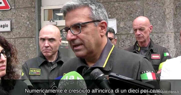 Il comandante dei vigili del fuoco di Milano: “Clima? Eventi estremi più frequenti, i nostri interventi sono cresciuti dell’11%”