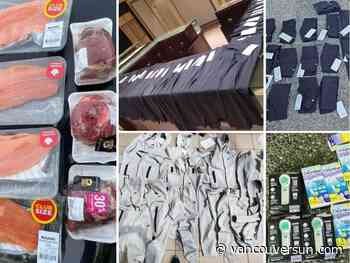 Stolen salmon, meat, yoga pants: Police arrest 35 offenders in retail theft blitz