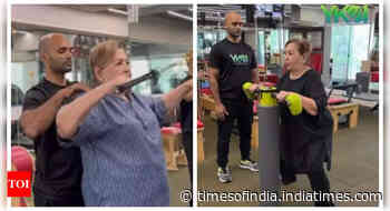 Helen impresses fans as she starts Pilates at 85