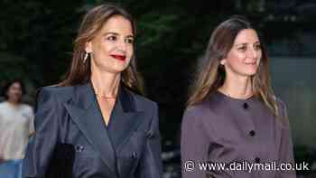 Katie Holmes enjoys a glamorous night out with stylist Brie Welch... after they were trolled for THAT Y2K ensemble