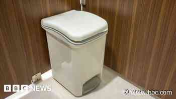 Sanitary bins installed in men's toilets in county