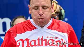 Joey Chestnut is OUT of July 4th Nathan's Hot Dog Eating Contest - after reigning champion turned down $1.2m deal to sign with VEGETARIAN rival