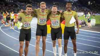 Weber-Titel kurz vor Schluss weg: Deutsche 4x400-Meter-Staffel sprintet furios zu EM-Bronze