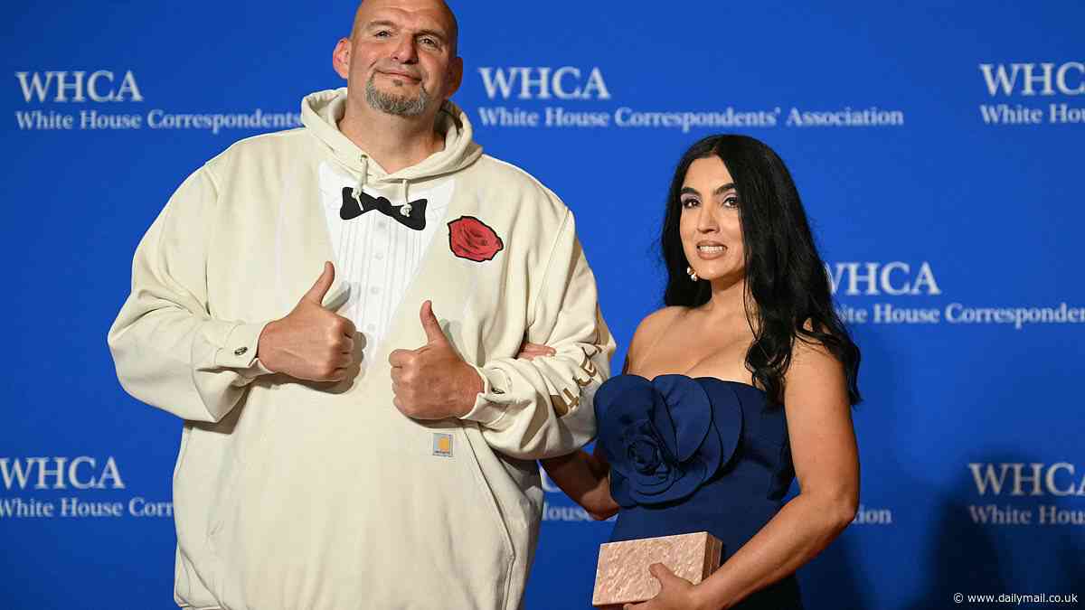 John Fetterman was SPEEDING when he rear-ended car on highway and 'at fault' in accident that sent him and wife Gisele to hospital, police say