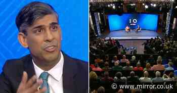 Every time Sky News audience LAUGHED at Rishi Sunak as he panics and loses control of debate