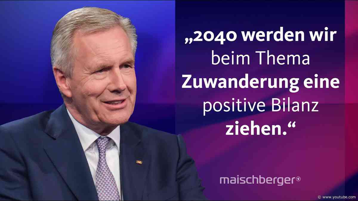 Christian Wulff über den Rechtsruck in Europa und den Ukrainekrieg  I maischberger