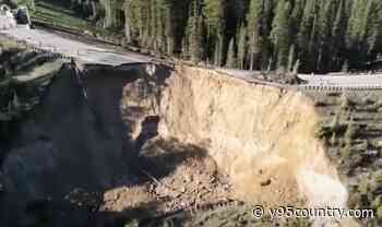 WATCH: Shocking Moment Wyoming Road Collapsed