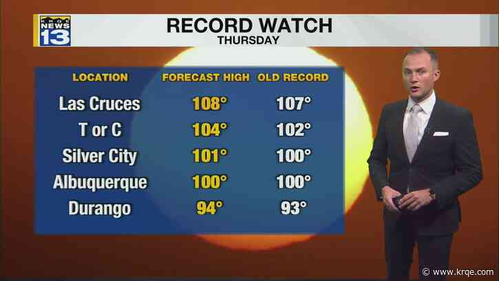 Record heat possible in New Mexico Thursday