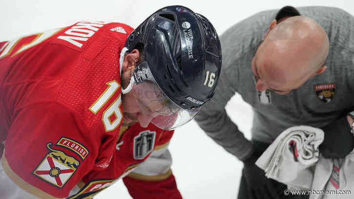 Barkov back on ice for the Panthers, who head Edmonton for Stanley Cup Final Game 3