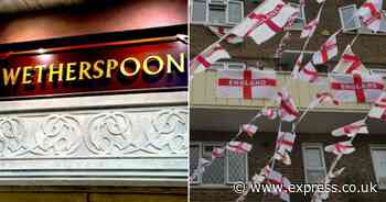 Wetherspoons issues new rules on England flags in its pubs for Euro 2024
