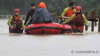 La evacuación por el desborde del río Andalién