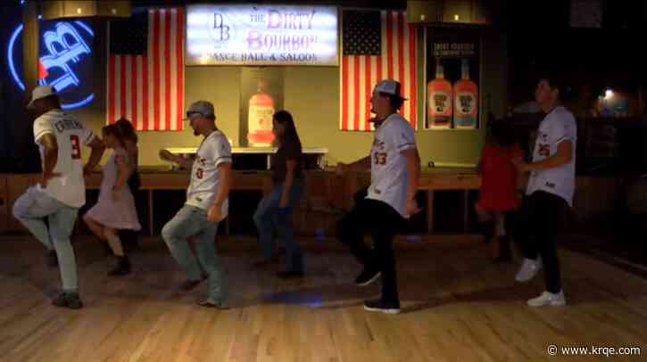 Isotopes players step off the diamond and hit the dance floor ahead of Country Night at the ballpark