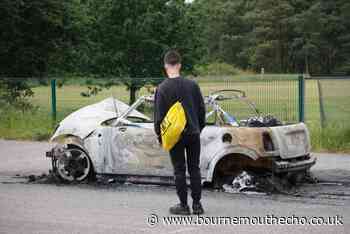 PICTURES: Abandoned Mini destroyed in Bournemouth fire
