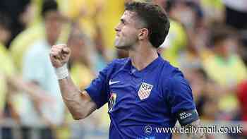 Christian Pulisic fires in a free-kick as the USA seal impressive draw against Brazil in final warm-up game ahead of Copa America