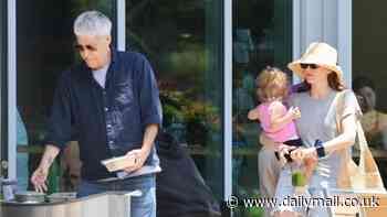 Riley Keough and her daughter Tupelo grab lunch at Erewhon in LA with her father Danny Keough