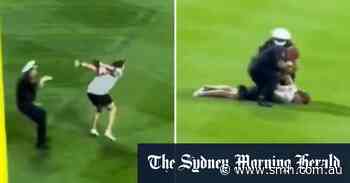 Pitch invader tasered at baseball game