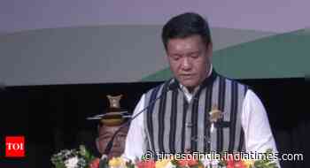 Pema Khandu takes oath as chief minister of Arunachal Pradesh