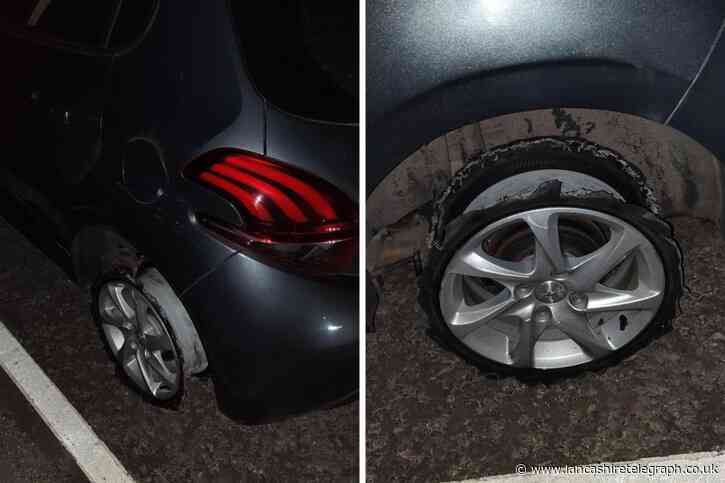 Drunk driver stopped for driving on M66 with defective wheel