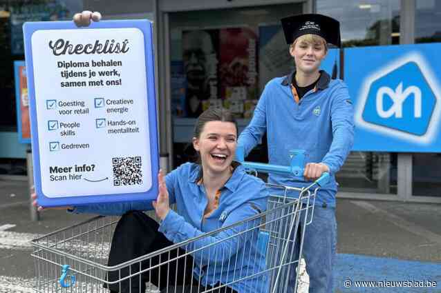 Studenten Thomas More combineren job Albert Heijn met opleiding: “Ze behalen diploma terwijl ze bij ons werken”