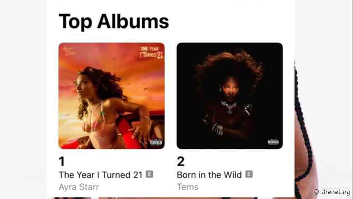 Ayra Starr vs Tems: “The Year I Turned 21” reclaims top spot on Apple Music Nigeria