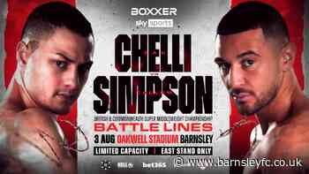 PRIDE OF BARNSLEY SIMPSON LANDS DREAM TITLE FIGHT AT OAKWELL!