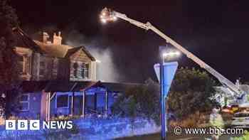 Second fire within days at derelict island hotel