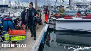 Boat explosion leaves two men in hospital