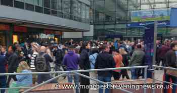 Manchester Piccadilly station evacuated with crowds outside - because of some pastries