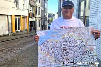 Leo (70) stapt te voet dwars door België in strijd tegen armoede