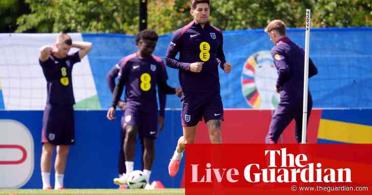 Euro 2024 buildup: Stones back in England training on eve of big kick-off – live