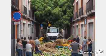 Naar mango ruikend asfalt in Madrid wekt woede op van bewoners