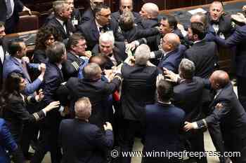 Fistfight erupts in Italian Parliament as tensions rise over expanding regional autonomy