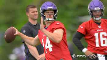 Darnold, not McCarthy, leads to start Vikes camp