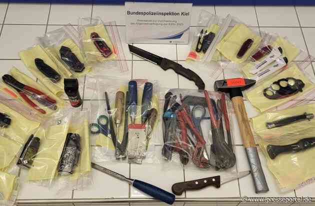 BPOLD-BBS: Waffen und gefährliche Gegenstände zur Kieler Woche verboten - Am Hauptbahnhof Kiel gilt zu bestimmten Zeiten ein Mitführverbot von gefährlichen Werkzeugen, Waffen und Messern aller Art