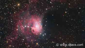 Cosmic 'koi fish' swims through starry sea in stunning telescope photo