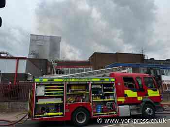 Tadcaster brewery fire: stay inside warning to residents
