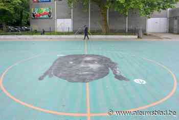 Rode Duivel Jérémy Doku krijgt graffiti-portret op Borgerplein in Borgerhout
