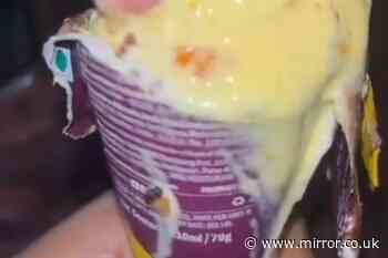 Man horrified to discover 'human finger' inside his ice cream