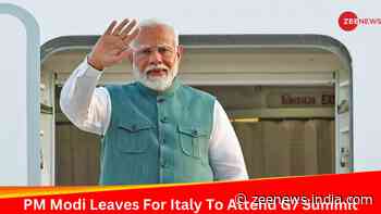 PM Modi Leaves For Italy To Attend G7 Outreach Session In First Foreign Trip Of 3rd Term